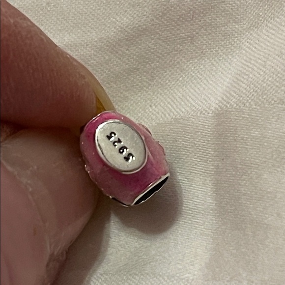 Pandora 925 Sterling Silver Pink Perfume Bottle Charm - Picture 4 of 4